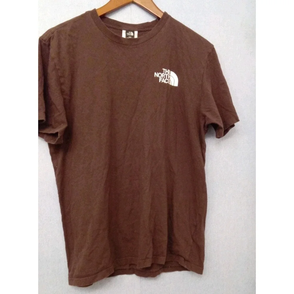 The North Face Brown Logo‎ T-Shirt Short Sleeve Casual Top